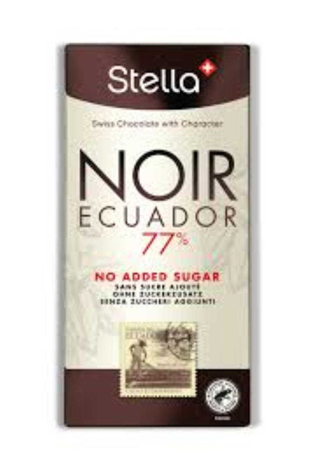 STELLA NAS 77% DARK CHOC ECUADOR 100G